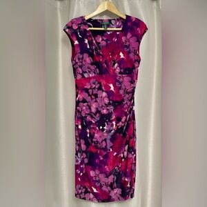 Lauren Ralph Lauren Vibrant Floral Midi Dress